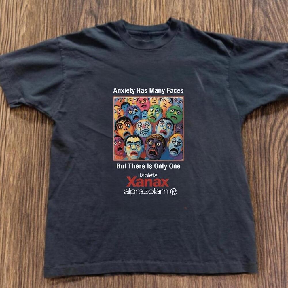 T-Shirt Anxiety Has Many Faces Graphic Tee